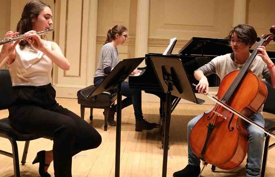 International School of Music's teen students playing together in Bethesda
